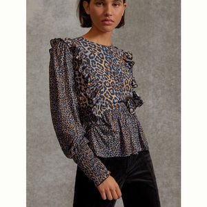 Moira ruffled top